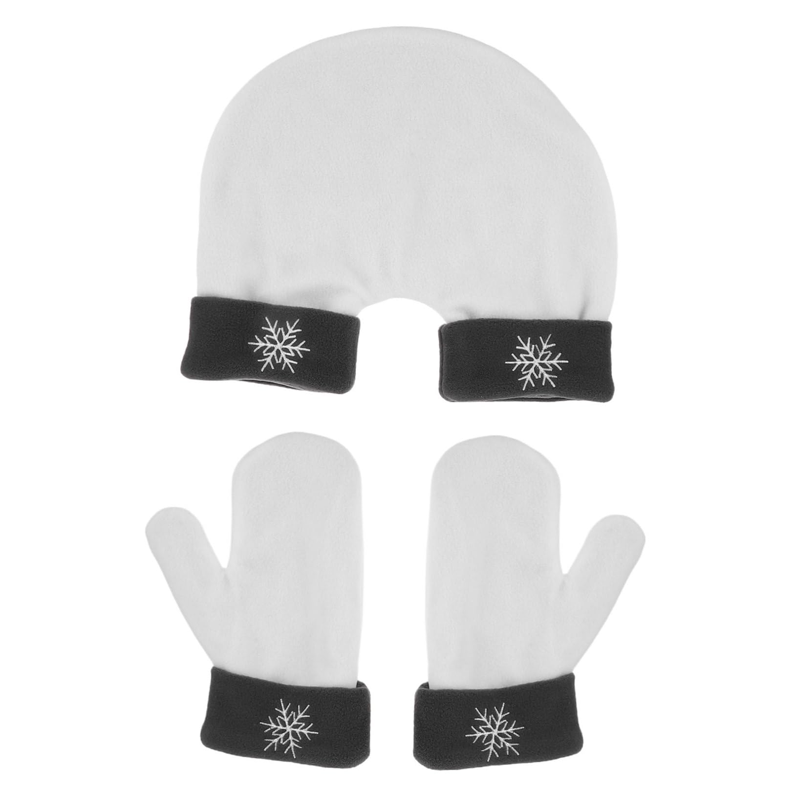 Guantes de invierno con mitones románticos acolchados y forro interior 8