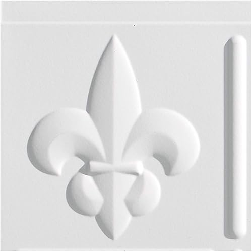 Miniatura 10 de FASÄDE Fleur-de-lis - Panel decorativo de vinilo para salpicaduras en cachemira (muestra de 6 x 6 pulgadas)