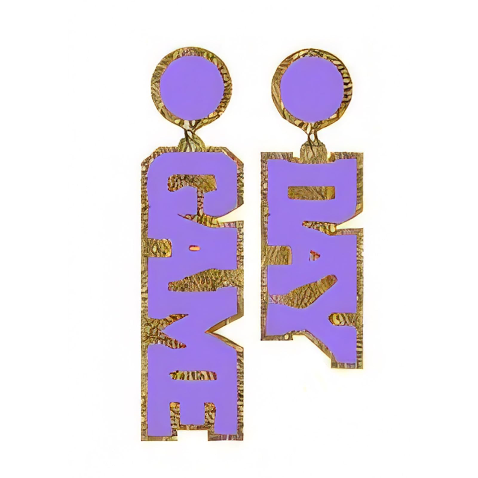 Football Bow Earrings for Women Game Day Football Mom Shirt Essentials Acrylic Cheer Dangle Earrings Game Day Outfits Accessories Sports Fans Jewelry Gift