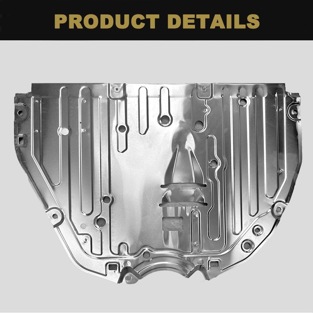 Engine Splash Shield for Honda Civic 2022 2023 2024, Silver, Front, Bolt-On, Compatible with Honda Civic Engine Splash Cover, Part Number: 74111T20A0/74111-T20-A00