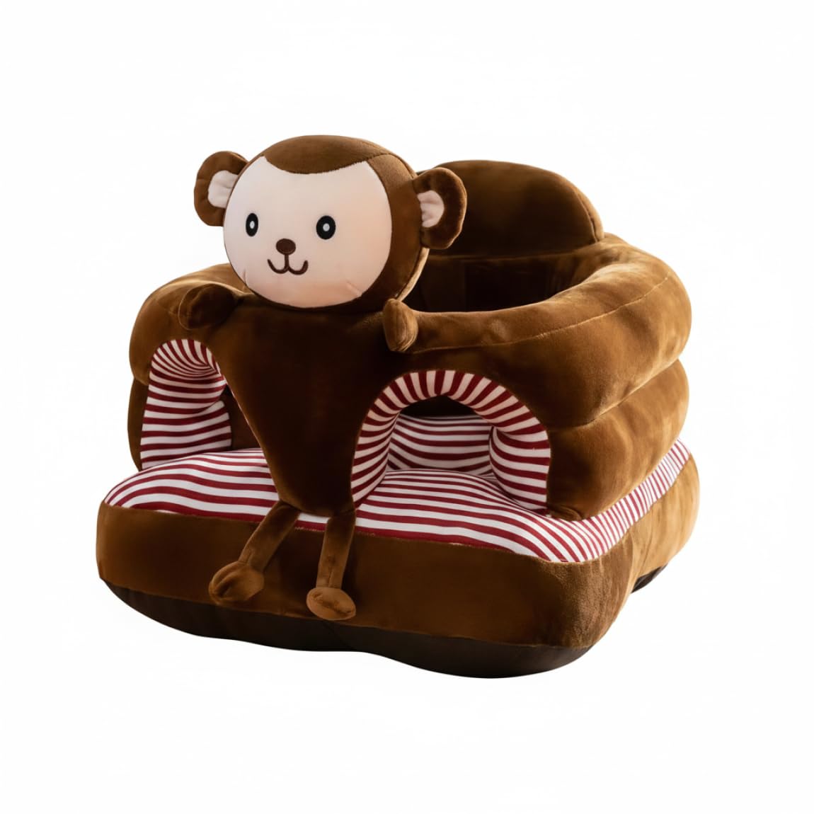 Seggiolone Sit Me Up, Sit Me Up Seggiolino da Terra per Bambino, Sedile di Supporto a Forma di Animale in Peluche con Morbido Tessuto di (17, 7x17, 7 Pollici)