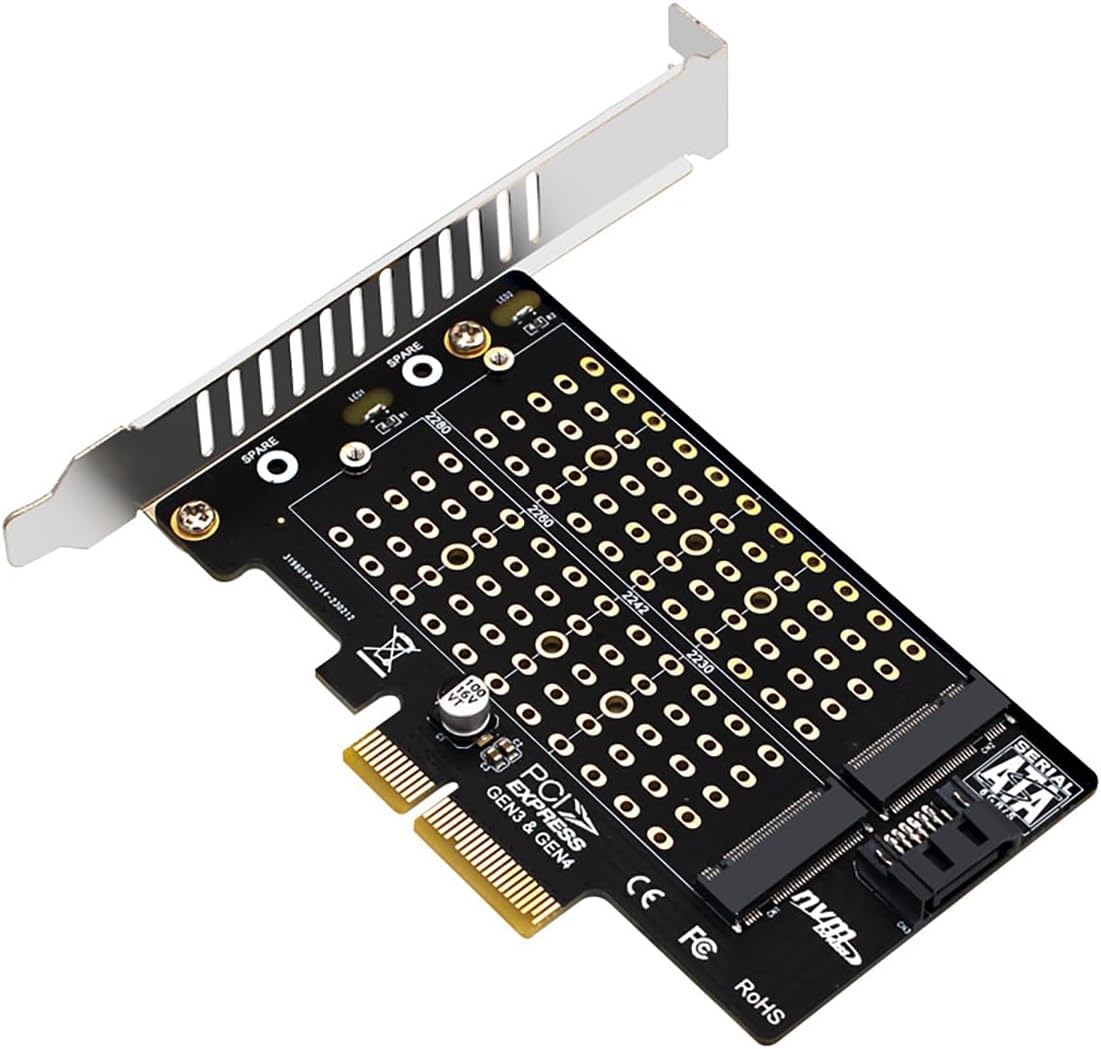 SDカード SATA変換アダプター 2枚セット Amazon.co.jp: M.2 NVMe & SATA デュアル SSD PCIe 変換アダプター