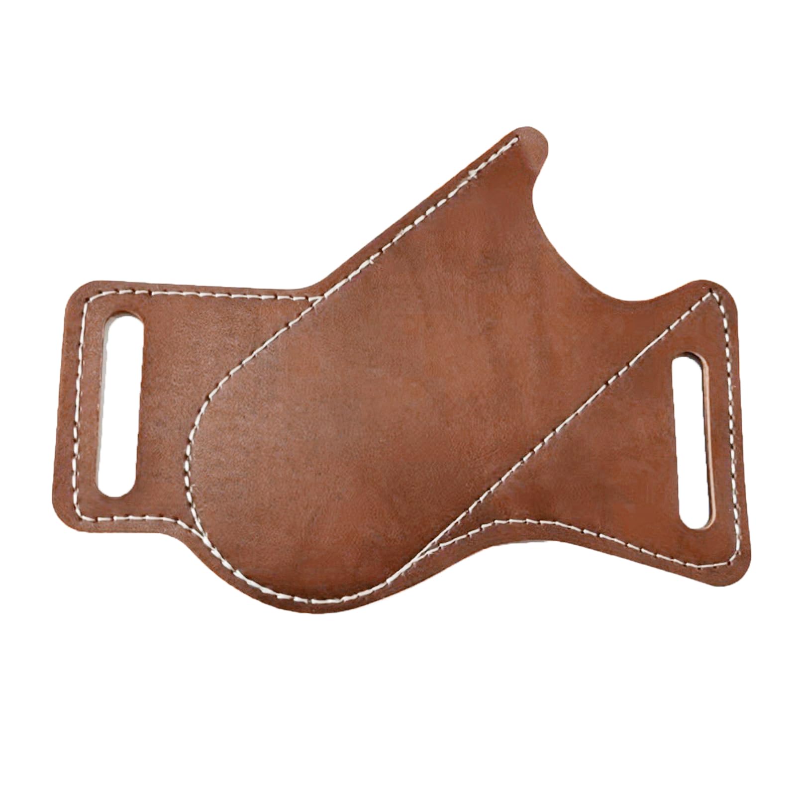 Hgenahgtf Men's Dark Brown Compact Folding Cutter Sheath Pu Leather Tool Organizers Belt Pouches For Gift Outdoor Camping Bag Multi Bag
