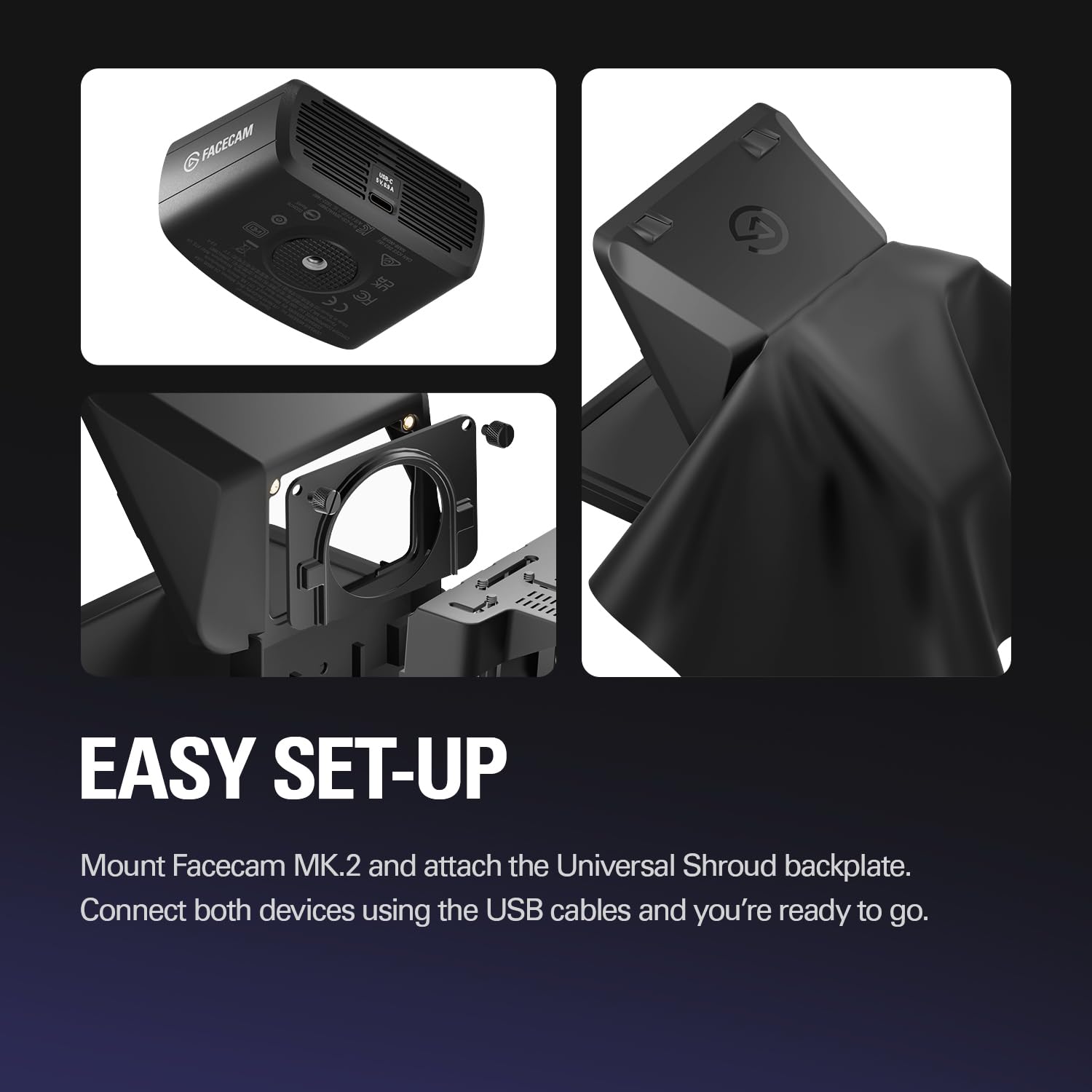 Elgato  - Premium Teleprompter with Full HD Webcam, HDR Enabled, Perfect for Streaming, Presenting, Video Calls, Compatible with OBS, Zoom, Teams, and More, Works with PC/Mac: Prompter Camera Set