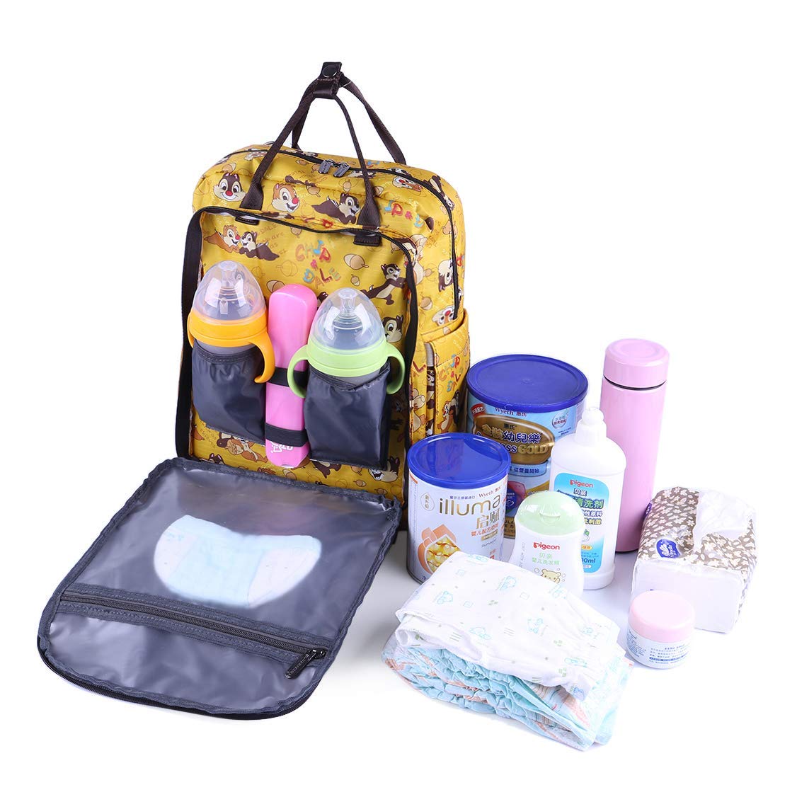 Oren Empower ViViSECRET Best in Quality and Style - Multi-Purpose Diaper Backpack with Unique Pattern and Attractive Colors (L-29cm, B-12cm, H-38cm)