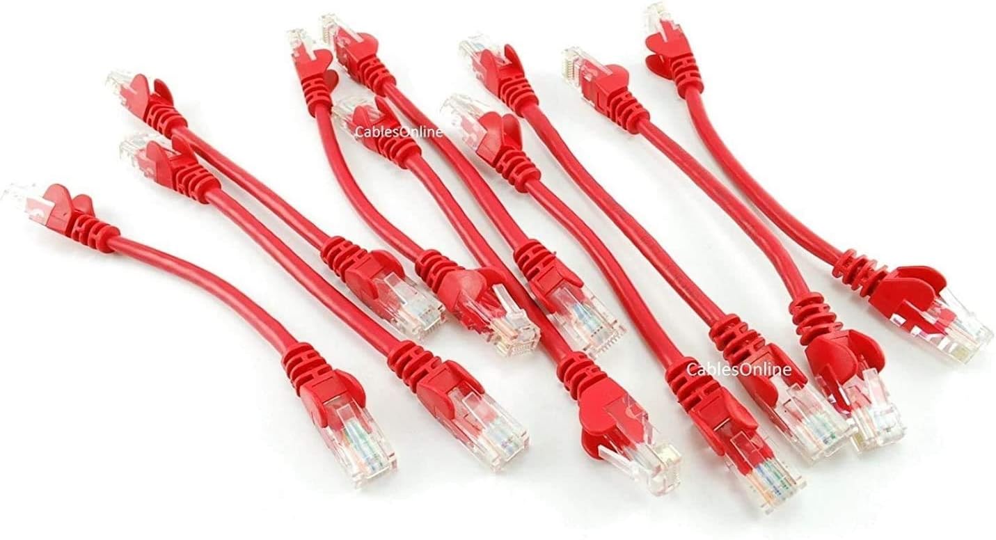 10Pack 6inch (0.5ft) CAT5e UTP RJ45