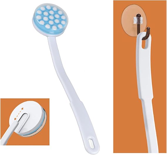 Lotion Applicator, Back Lotion Applicator and Massager, Long Handle Handheld Self Lotion Applicator Bath Brush, Body Lotion Applicator