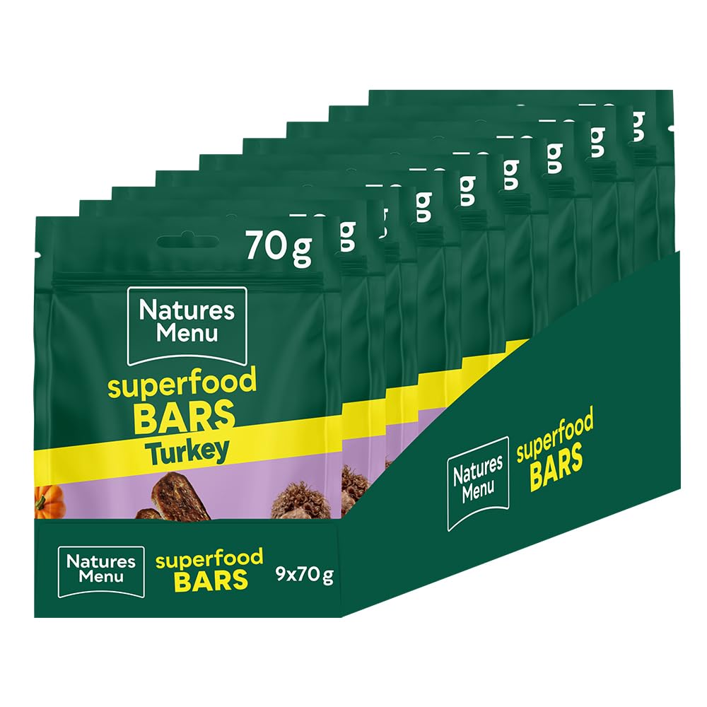 Natures Menu Superfood Snacks with Turkey - 9 x 70g