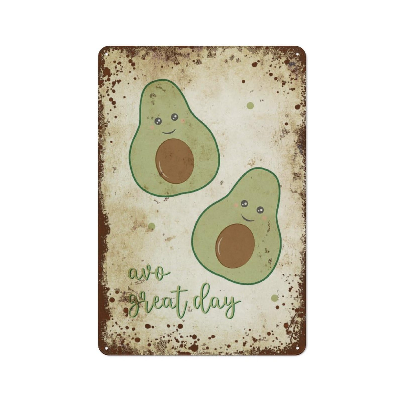 Kwqdozf Style-9 8X12 Inch Avocado Kitchen,Funny Fruits Home Wall Art Decorationfor