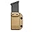 Magazine Holster for Glock IWB/OWB Kydex - Mag Carrier for Glock - Available Model: 9mm/.40 Double Stack -Mag Holder Case Fits: Glock 17 Glock 19 22 23 25 26 27 31 32 33 34 35 37 39 - Tan