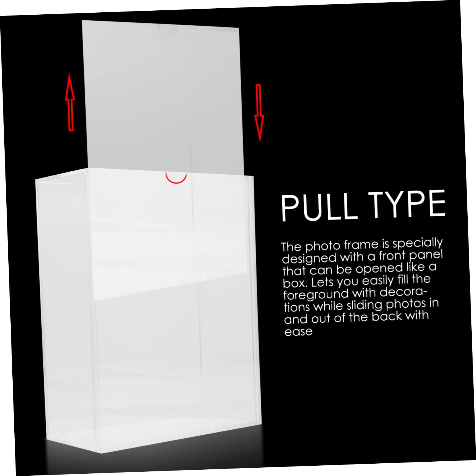Ciieeo Cornice Espositiva Acrilica Trasparente da Tavolo Cassetto
