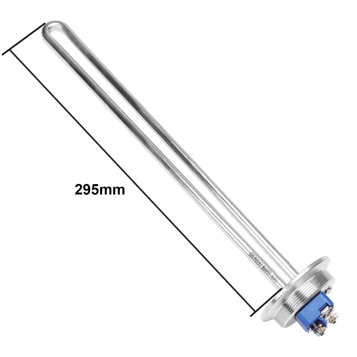 DERNORD Densità di watt del riscaldatore di acqua ad immersione dell'elemento riscaldante del Tri-clamp 240V 5500W di 2 pollici (OD64mm)