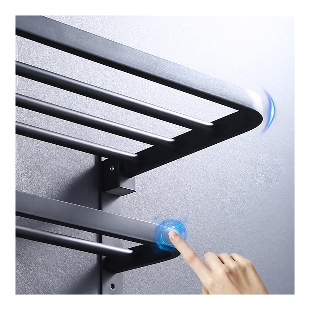 ISCBAFYX Toalleros, toallero de baño, toallero montado en la Pared, Gancho perforador, toallero Plegable para Pared, Accesorios de baño, Percha para Ropa, Estante de Ducha de almacenamiento/40 cm/a
