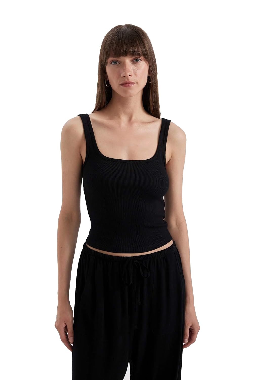 Stare ans You Square Neck 100% Cotton Rib Sleeveless Tank Crop Top - Review, Price and Buying Guide