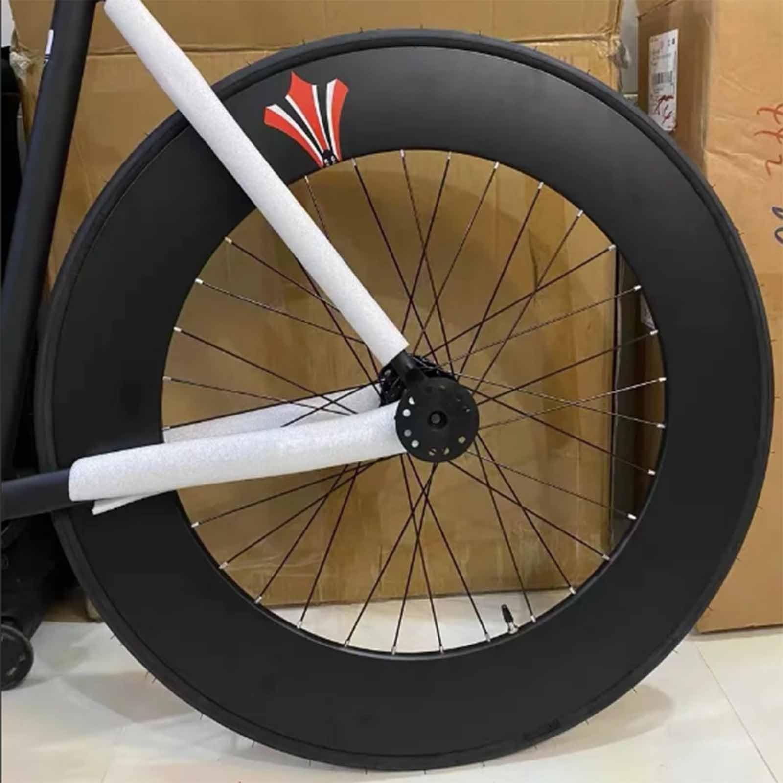 Zestaw kół Fixed Gear 700C ze stopu aluminium 90 mm felgi rowerowe z przodu 100 mm tył 120 mm bez tubeless, pasuje do rowerów wyścigowych ze stałą przekładnią.