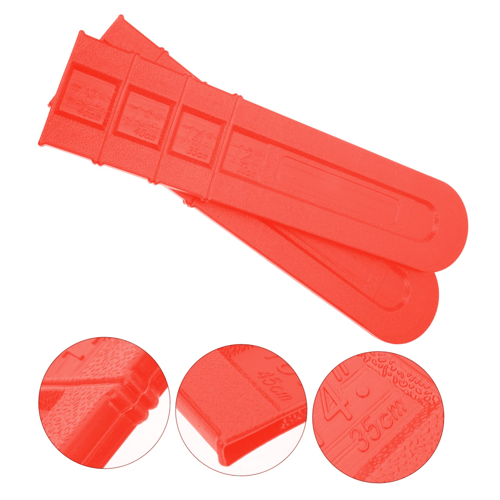 Copertura Protettiva per Guide della Motosega Accessorio per Proteggere la Motosega 8 Pezzi Facile da Usare in Plastica Rosso in Giardino