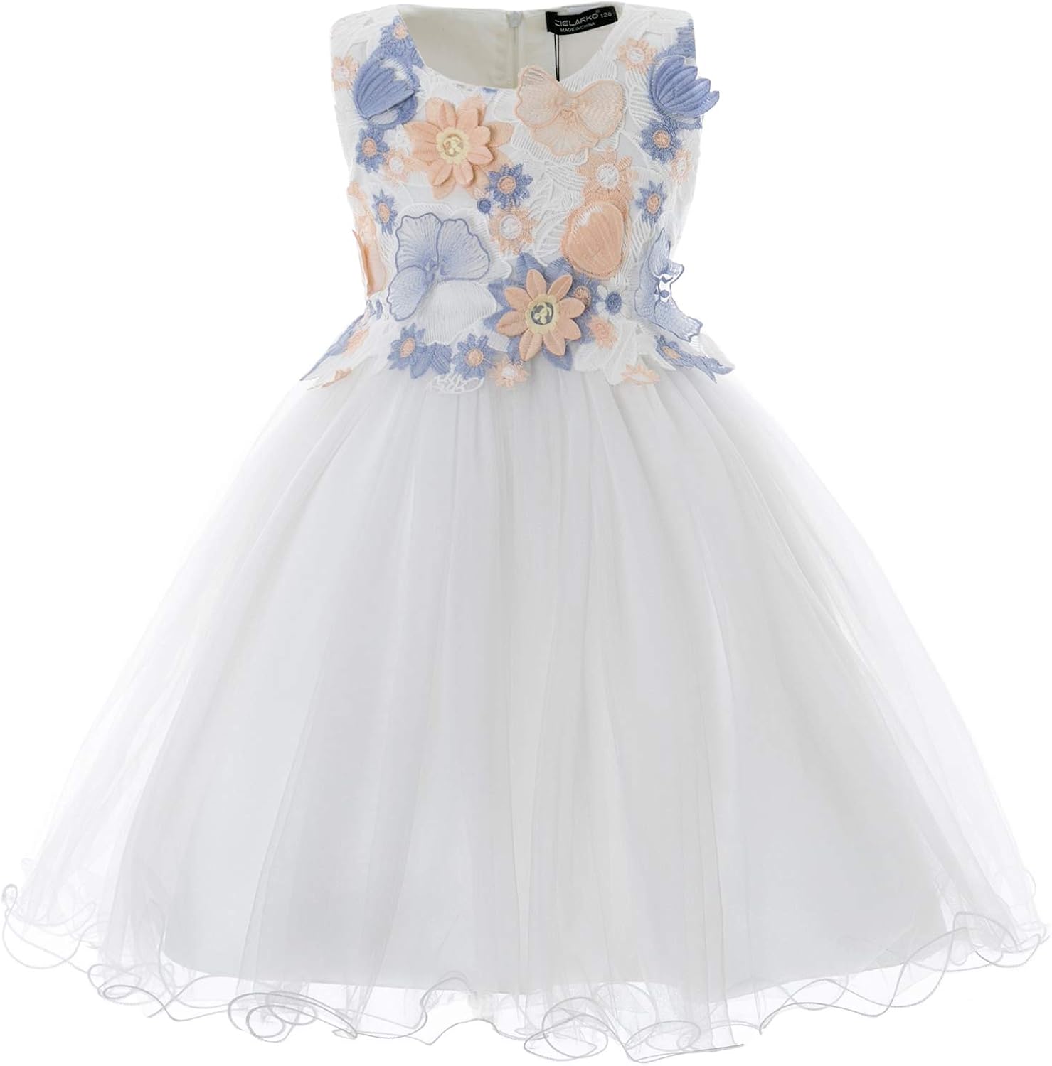 Cielarko チュール ワンピース 正規取扱店 ガールズ スカート 蝶パーティドレス フォーマルワンピース D0013 子供服 女の子 Cielarko チュール ワンピース 正規取扱店 ガールズ スカート 蝶パーティドレス フォーマルワンピース D0013 子供服 女の子