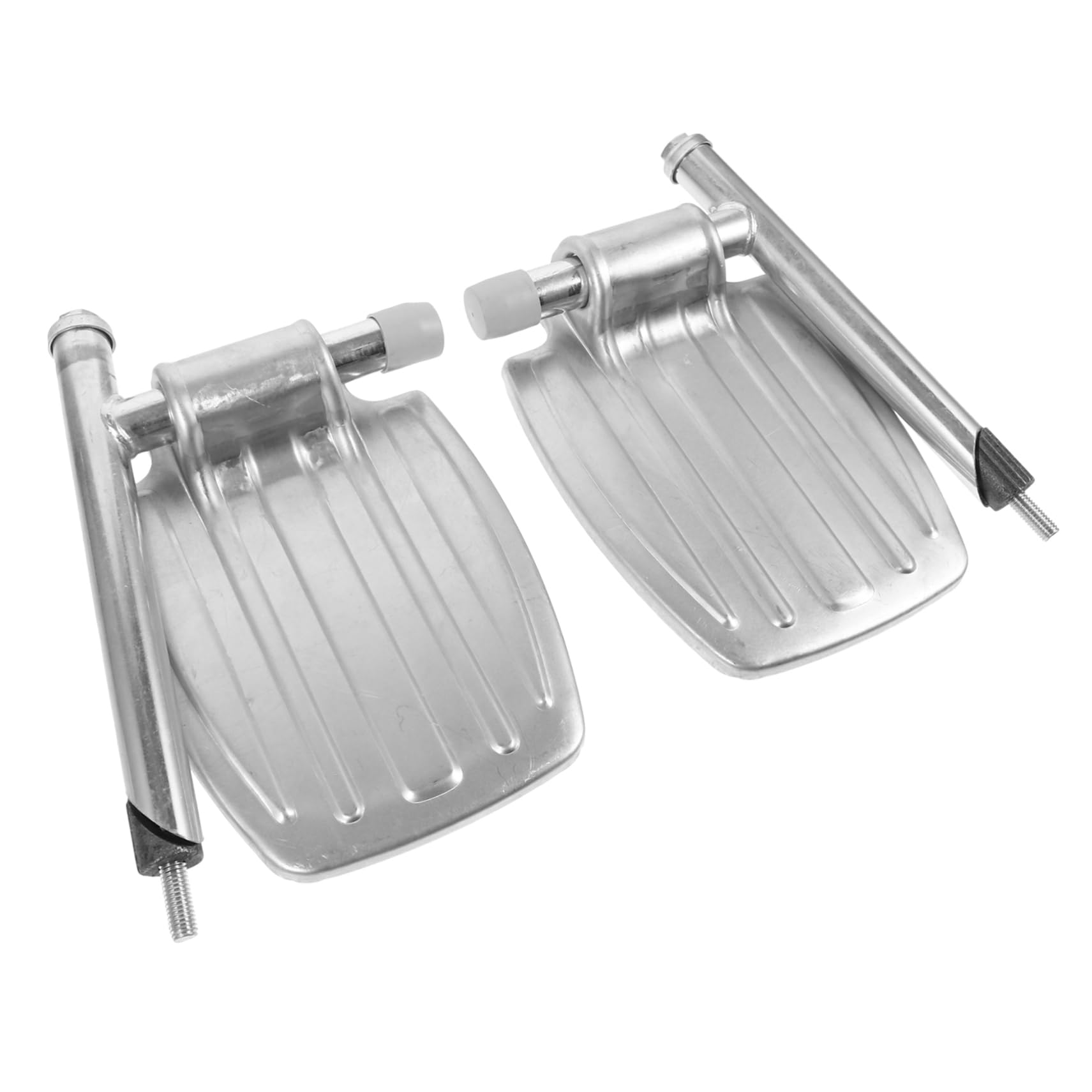 Mipcase Reposapiés Pedal de Repuesto para de Metal Ligero Silla de Ruedas y Fácil de Transportar en Color Plata para Usuarios Movilidad Reducida