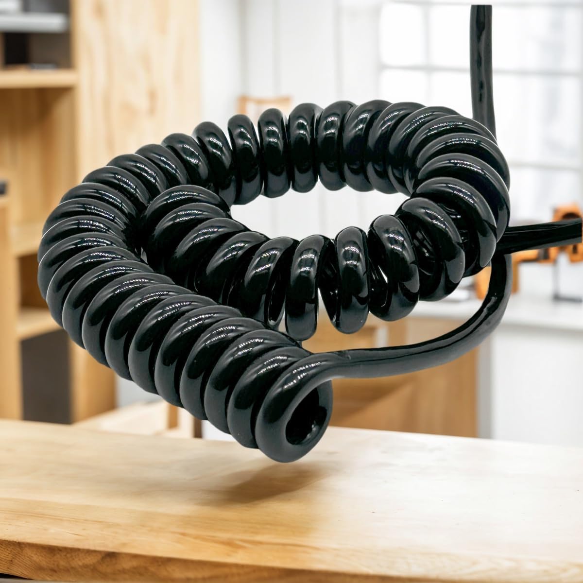 6-żyłowy drut spiralny 0,75 mm² 18 AWG połączenie pazurowe wytrzymałość rozciąganie izolacja przedłużany elastyczny elastyczny elastyczny (3 metry)
