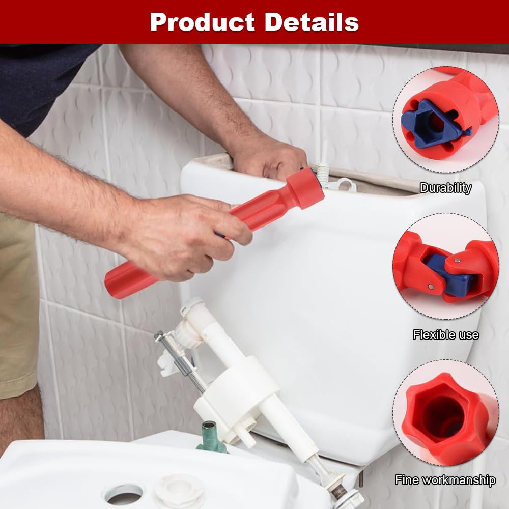 KUIZHEN Toilet Seat Spanner Plumbing Tools, Universal Toilet Seat Installation Key - Image 3