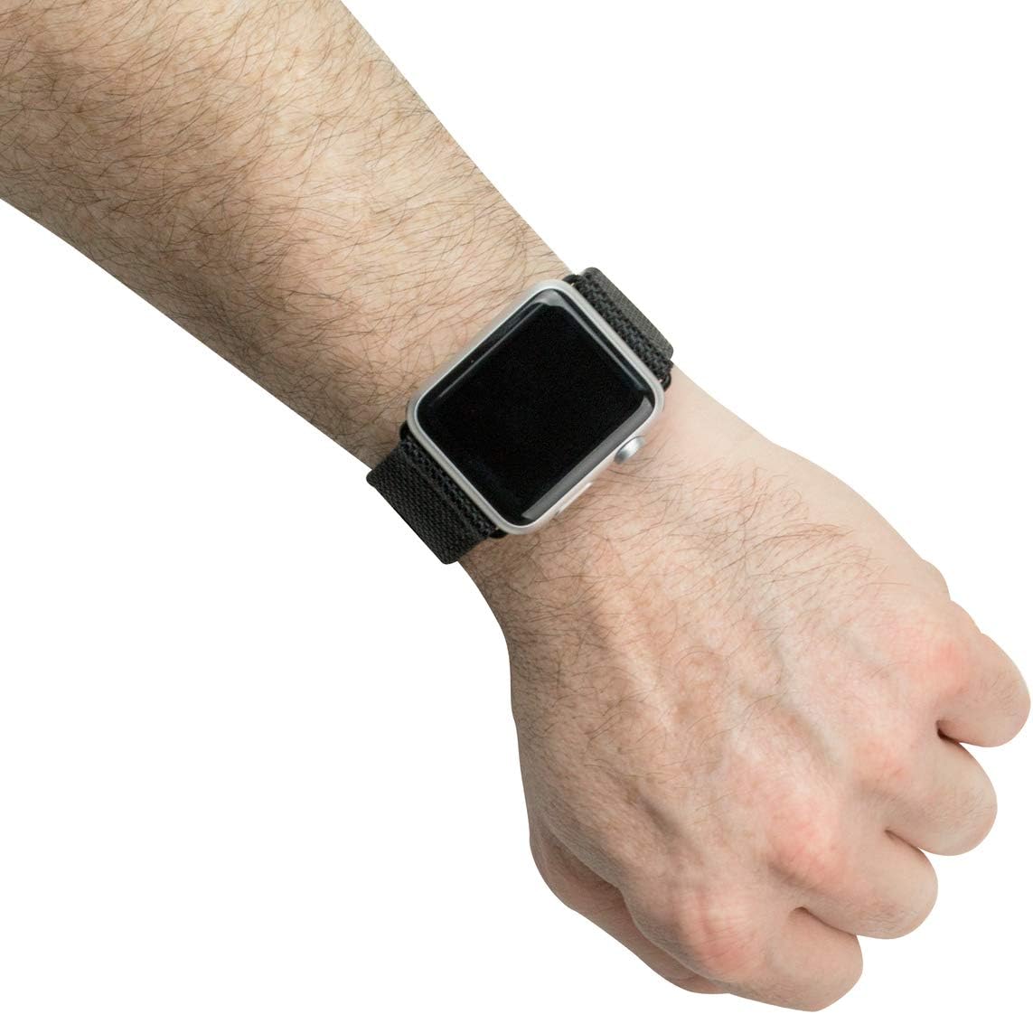 Evutec Band Compatible with Apple Watch Band 42mm 44mm, Genuine LeatEvutec Band Compatible with Apple Watch Band 42mm 44mm, Geher iWatch Replacement Strap Series 4, Series 3, Series 2, Series1 (Black)
