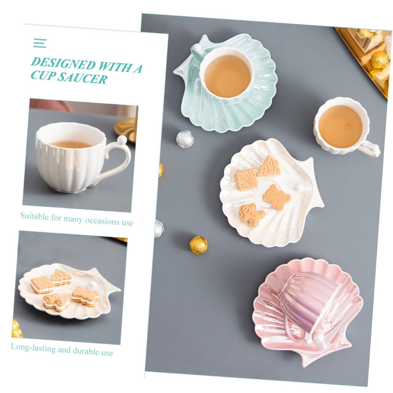 Kaffeebecher mit Untertasse Einfach zu Reinigen Weiß Keramik 240ml und Kaffeezubehör Multifunktionaler Haushaltswasserbecher Elegantes Design für Täglichen Gebrauch