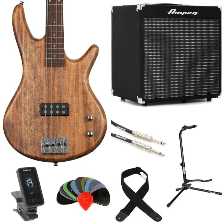 Amazon.com: Ibanez Gio GSR100EX Bass Guitar (Mahogany Oil) and