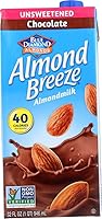 Vista 1 de Blue Diamond Almond Breeze - Leche de almendras sin azúcar, chocolate, 32 onzas líquidas (paquete de 2) por Blue Diamond Almonds