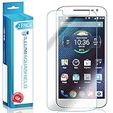 ILLUMI AquaShield Screen Protector Compatible with Motorola Moto G4 (2-Pack) No-Bubble High Definition Clear Flexible TPU Film