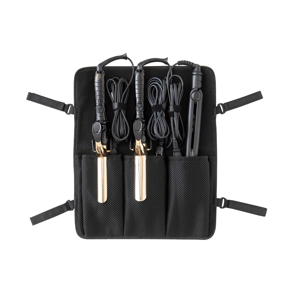 harthy　アイロン　3本　セット Amazon.co.jp: ラッキーウィンク 3本入るヘアアイロンケース ブラック