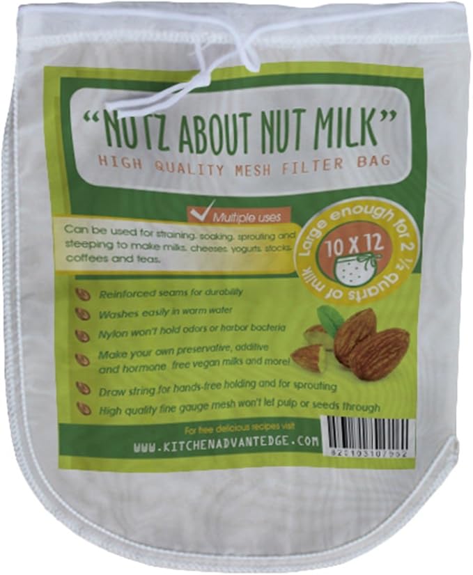 "Nutz About Nut Milk" Mesh Bag 1 MultiPurpose Kitchen