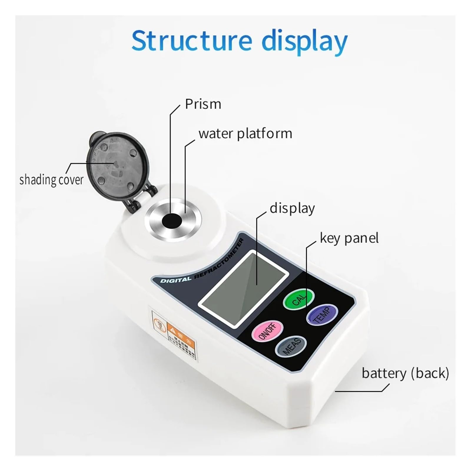 Equipo De Optometría Refractómetro Automático Miel Digital 0-55% Portátil For Azúcar Café Jugo Uvas Fruta Alta Precisión MedicióN De PrecisióN
