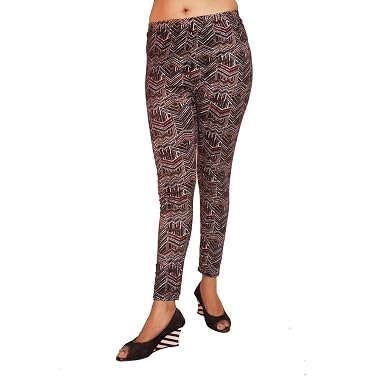 Printed Lycra Leggings, Comfort Fit 