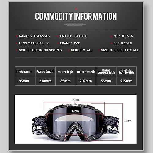 Zsling OTG - Gafas de esquĂ para nieve, protecciĂłn UV, gafas de snowboard antivaho para hombres, mujeres y jĂłvenes Zsling OTG - Gafas de esquĂ para nieve, protecciĂłn UV, gafas de snowboard antivaho para hombres, mujeres y jĂłvenes