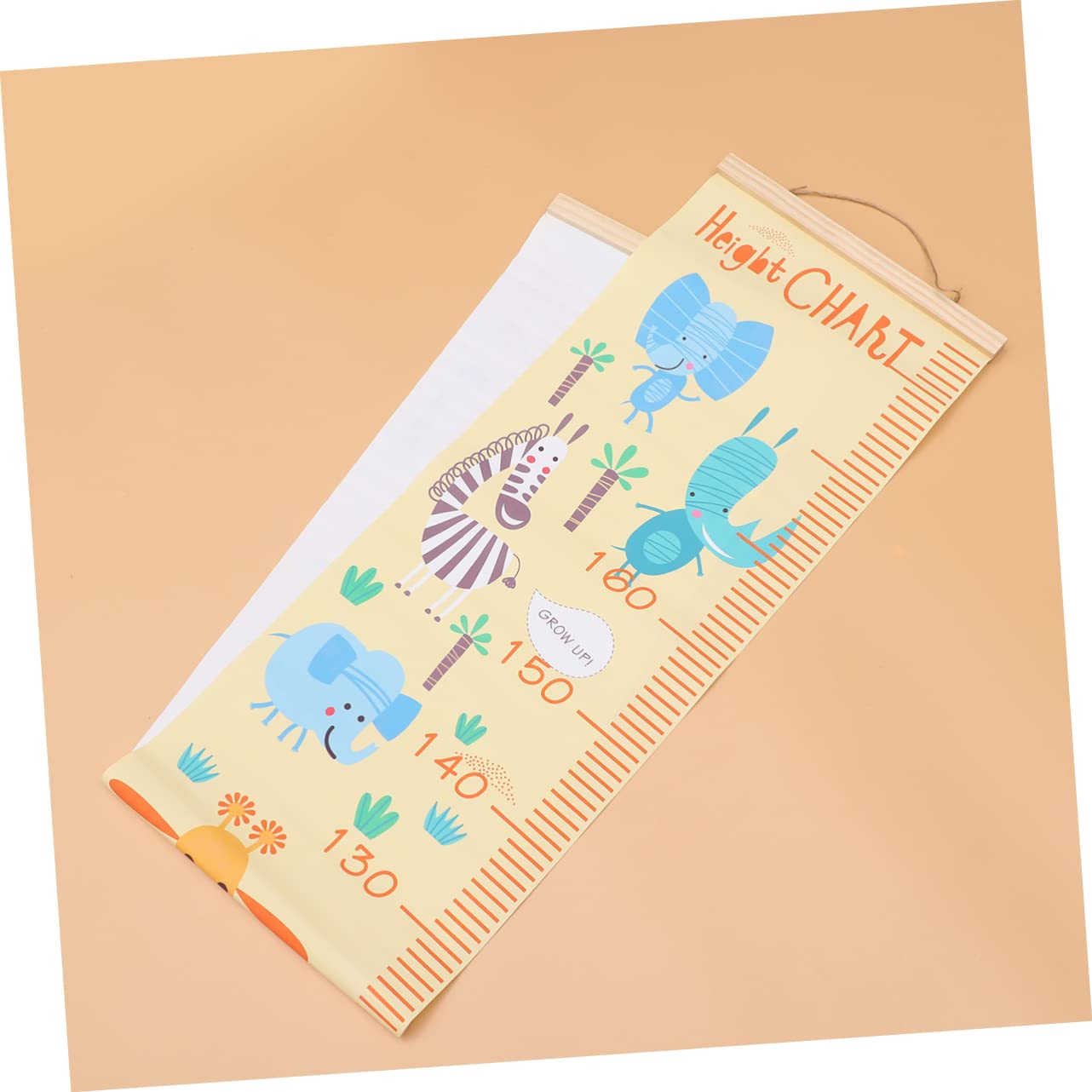 HEMOTON Boy Girl's Growth Chart Wall Art Boys and Girls Height Measuring Decor Animal Ruler Giraffe Pattern Family Keepsake Easy to Hang