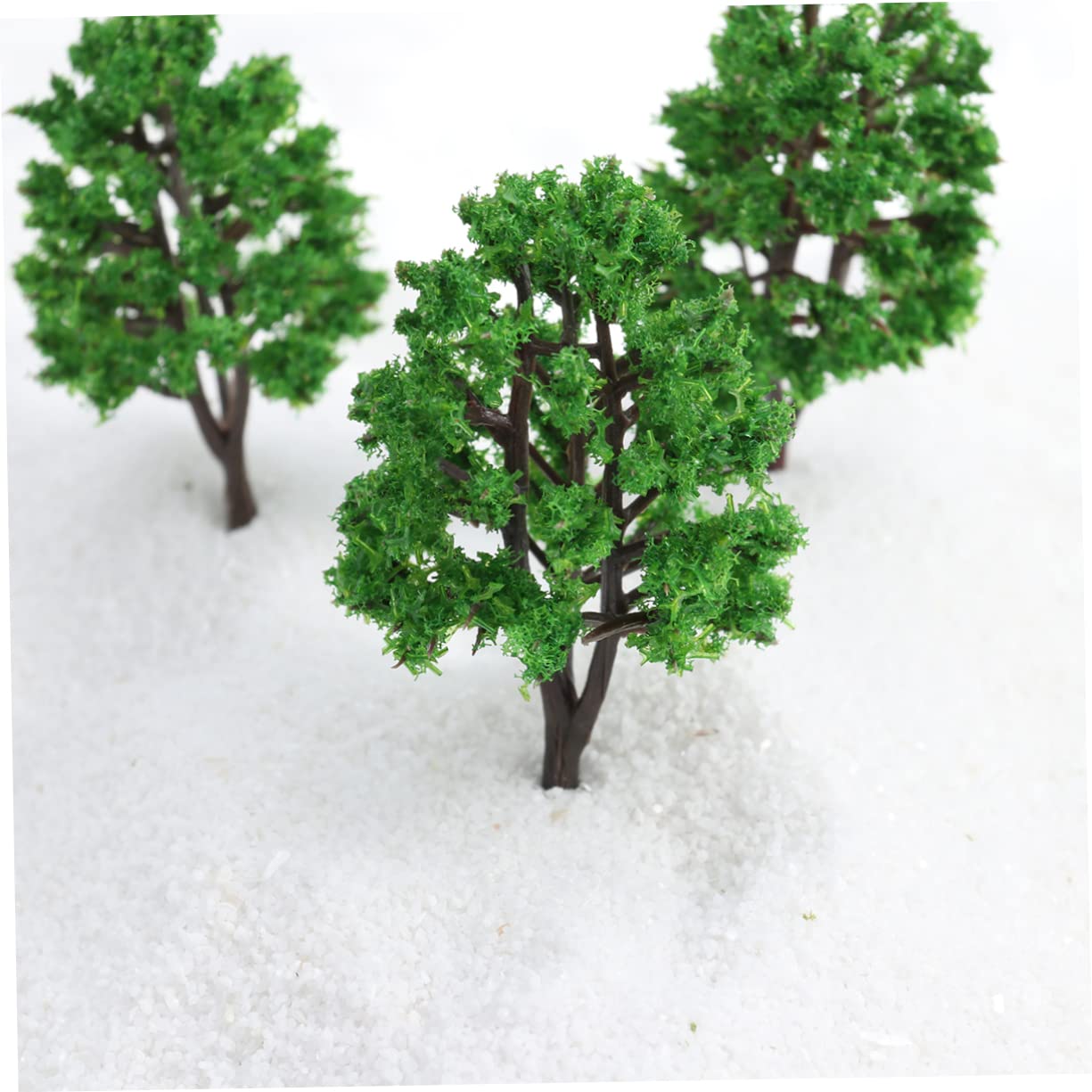 TEHAUX Lot De 5 Arbres Miniatures pour Diorama 20 Pièces X 5 Matériaux De Base pour Maquettes Arbres Verts