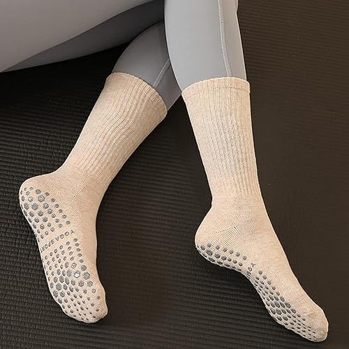 Miniatura 8 de Calcetines de yoga antideslizantes para mujer, pilates, barras, bailes, descalzos, 1 par