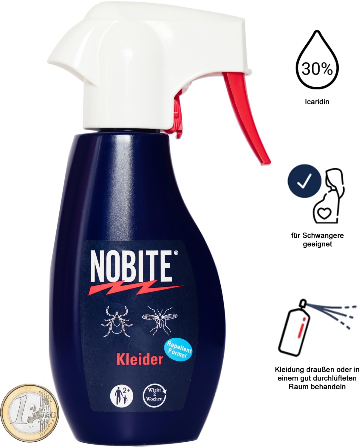 NOBITE Kleider Imprägnierung 200ml – Mückenschutz Spray für Textilien