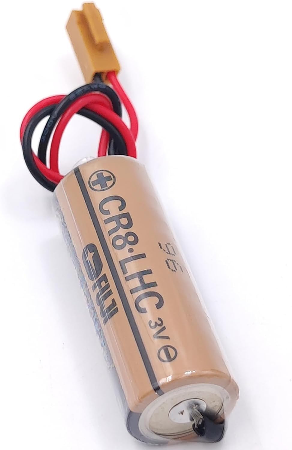 CR8.LHC Ersatz-Akku für Fuji FDK CR8-LHC SPS-Controller, 3 V, 2600 mAh, nicht wiederaufladbar, mit braunem Stecker, 10 Stück