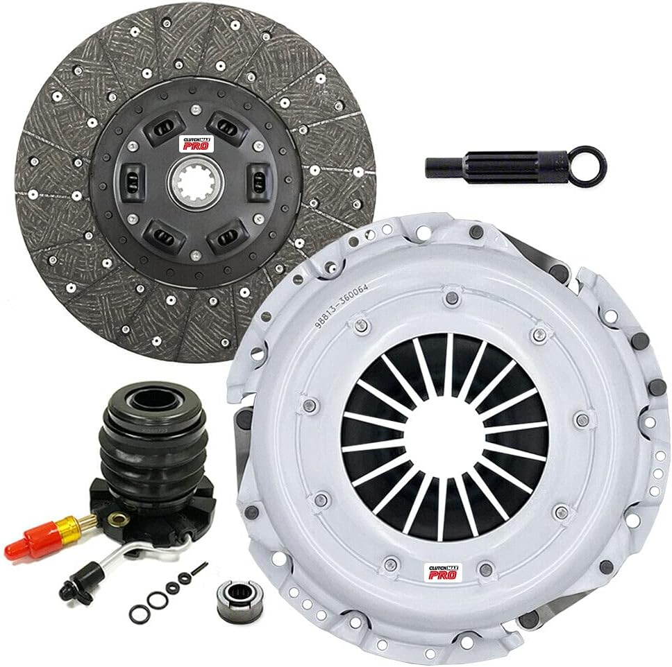 ClutchMaxPRO Performance Stage 1 Clutch Kit with Slave Cylinder Compatible with 1993 1994 1995 1996 Bronco F150 F250 F350 4.9L 6cyl 5.8L 8cyl 5-Speed (CP07097HDWS-ST1)