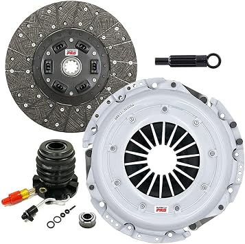 ClutchMaxPRO Performance Stage 1 Clutch Kit with Slave Cylinder Compatible with 1993 1994 1995 1996 Ford Bronco F150 F250 F350 4.9L 6cyl 5.8L 8cyl 5-Speed CP07097HDWS-ST1