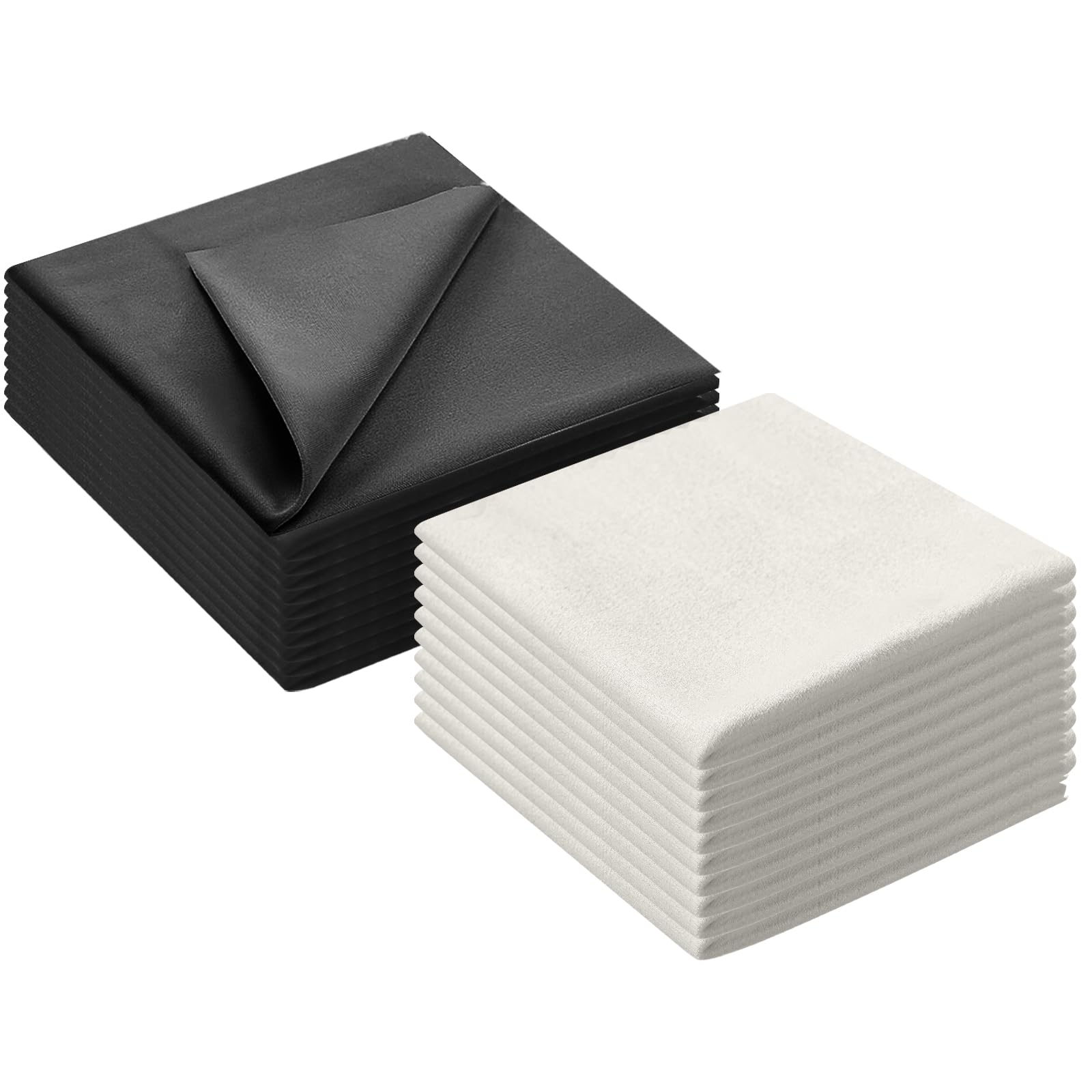 Paños de limpieza de microfibra Paños de limpieza ultra finos 20PCS Paños de limpieza de lentes Reutilizables Limpiador de pantallas de gafas (15 x 18 cm)