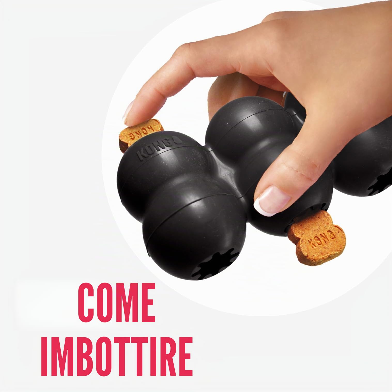 KONG Extreme Goodie Ribbon - Giocattolo Per Cani In Gomma Naturale Riempito - Per Cani Di Taglia Grande