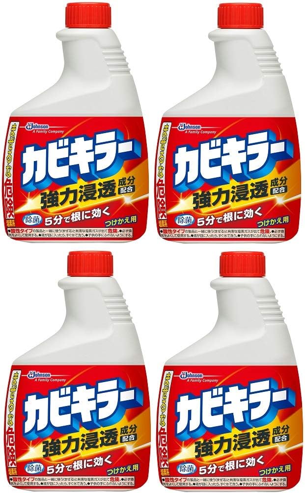 Amazon まとめ買い カビキラー つけかえ 400ml 4個 ジョンソン カビ取り剤