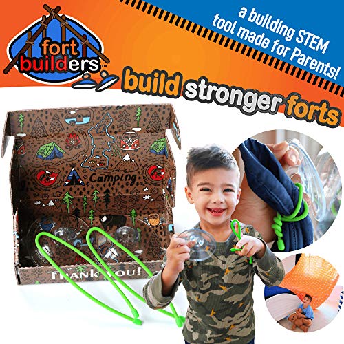 David & Bear Fort Builders STEM Kids Fort Building Kit Play Tent Construction