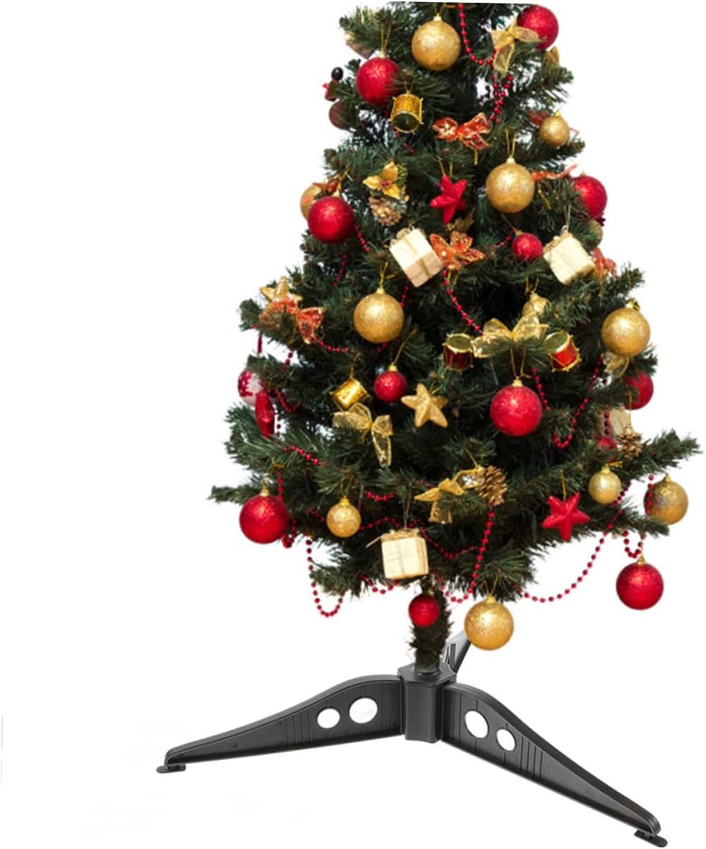 2pcs Christmas Tree Stand Base Plastic Holder for Artificial Trees Green Support Stable Easy Setup for Holiday Decorations