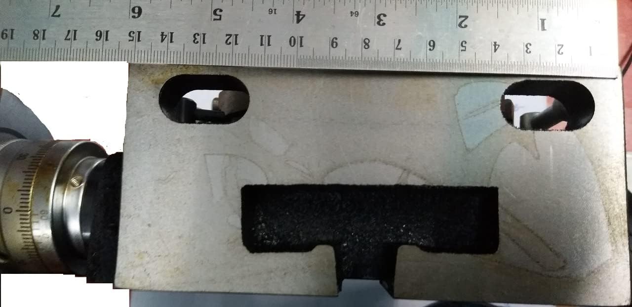 HV6 Rotary Table 6inch (150mm) Horizontal Vertical Milling Table 2/5inch (10mm) 4-Slot Milling Rotary Table MT-2 Rotary Table for Milling with Indexing Plate Set for Precision Milling Drilling