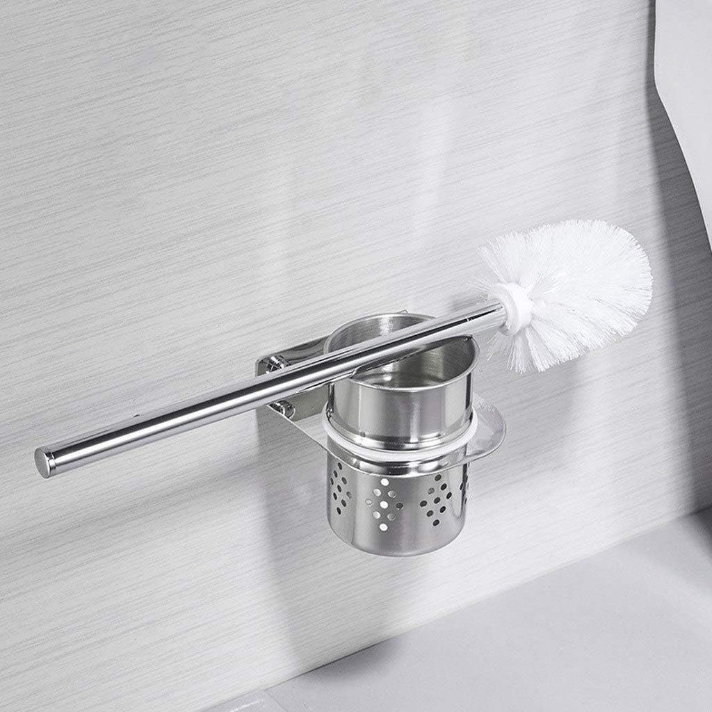 Toilet Brush Steel Toilet Bowl Brush Rack Bathroom Holder with Base Wall Mount Toilet Brush Home Cleaning Tool Toilet Brush Set Cleaning Brush