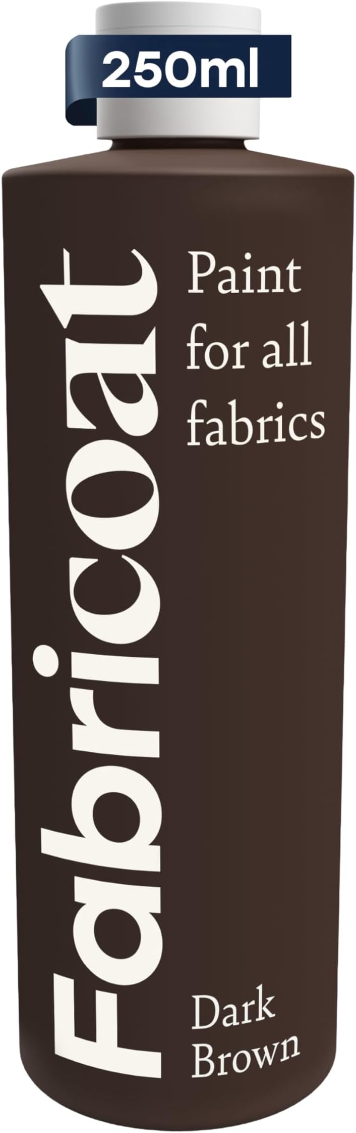 Fabricoat Fabric Upholstery Paint & Dye - 250ml / 8.5 Fl Oz Dark Brown - Restore or Change Color of Couches, Chairs, Upholstery, Car Interiors, Clothing - Soft, Flexible Finish