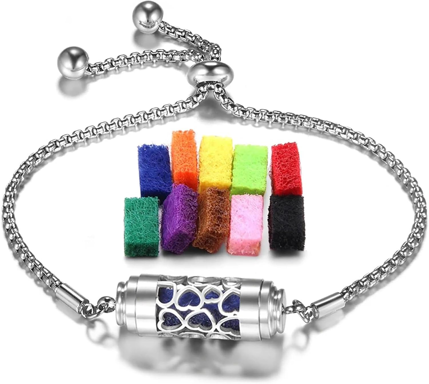 Pulsera Difusora de Aromas de Acero Inoxidable JOYEAR